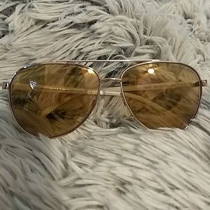 Michael Kors rose gold rimmed Aviators. NEVER WORN